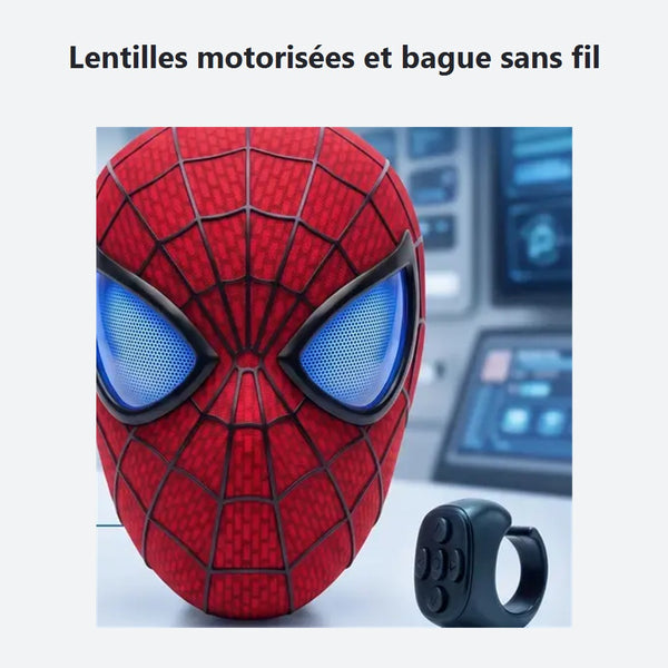Masque à lentilles motorisées et sa bague de commande sans fil