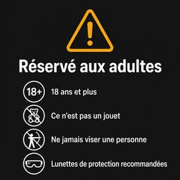 Réservé aux adultes : 18 ans et plus, ce n'est pas un jouet