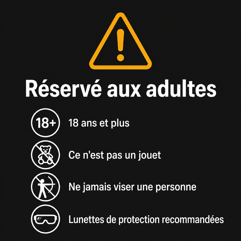 Réservé aux adultes : 18 ans et plus, ce n'est pas un jouet