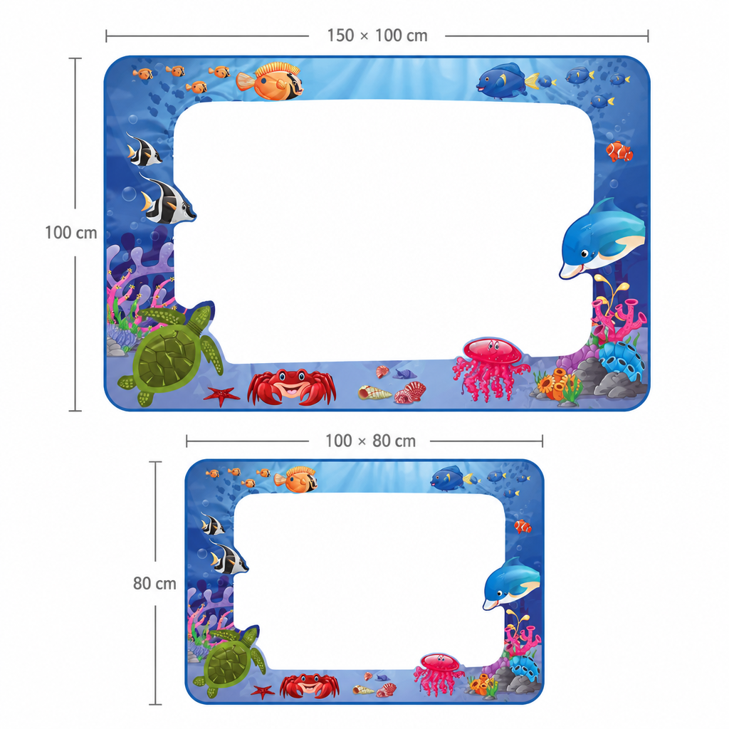 Deux formats : 150 × 100 cm et 100 × 80 cm