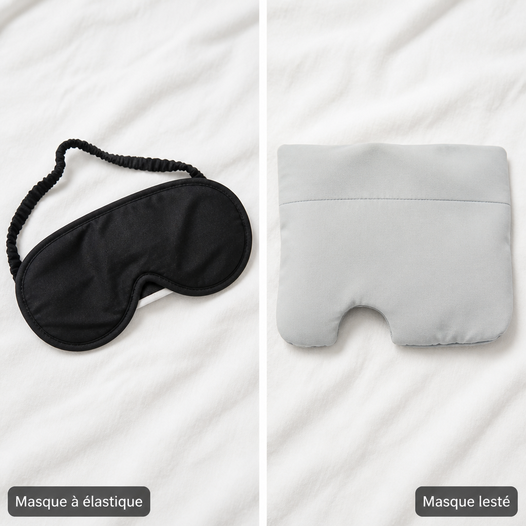 Masque à élastique comparé au masque lesté